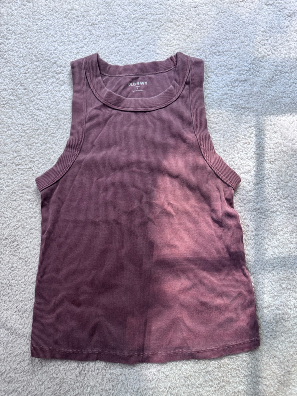 Old Navy Ribbed Tank Top - Dusty Plum